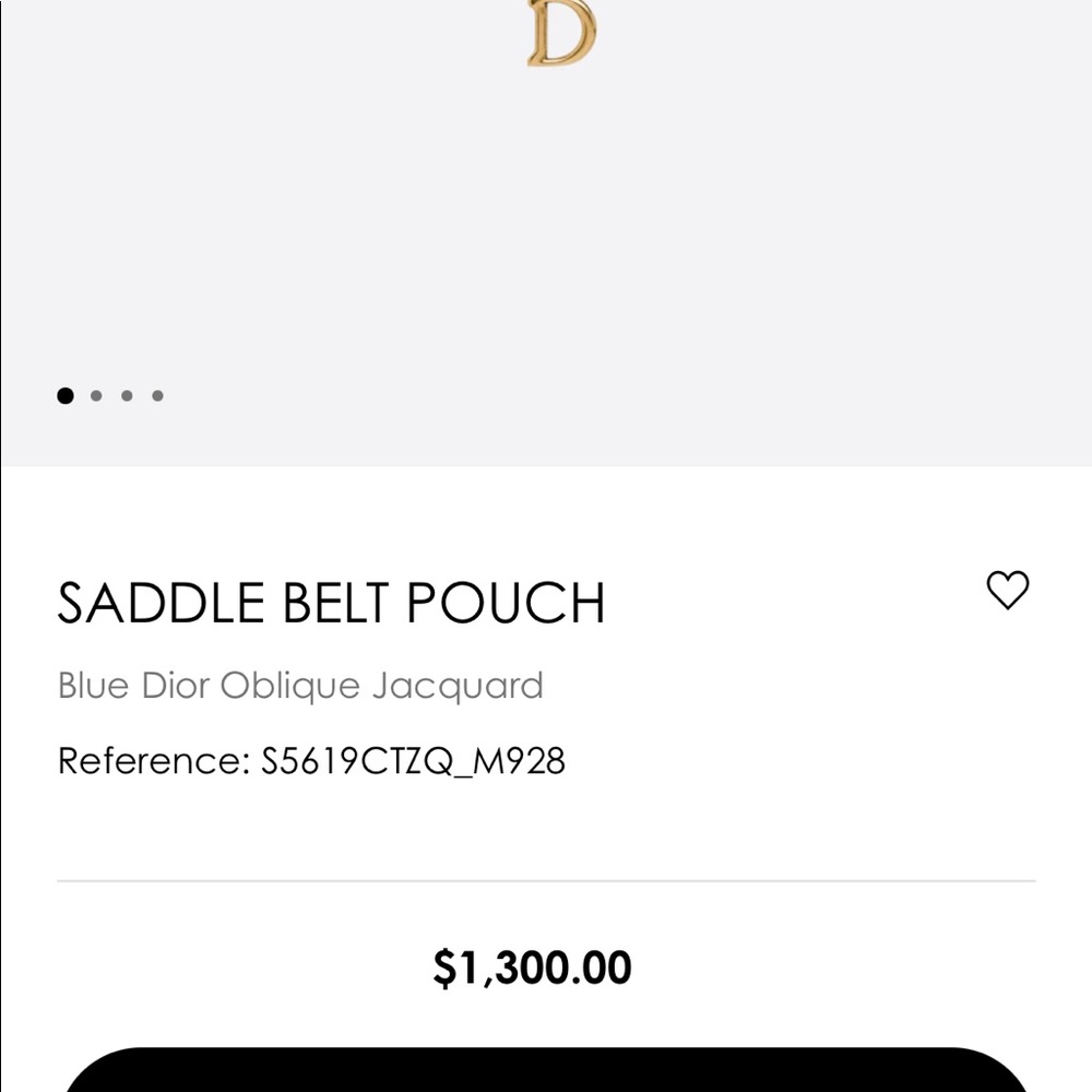 Authentic Christian Dior saddle bag